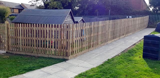 School fencing at primary school in Cowley